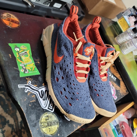 Nike free run Trail thunder blue/red - Picture 3 of 8